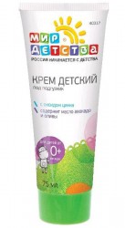 Крем детский Мир детства под подгузник с цинком 75 мл