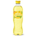 Напиток безалкогольный газированный, Святой источник 0.5 л вода + сок лимон цитрус