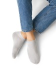 Носки мужские, Omsa (Омса) р. 45-47 (29-31) ECO 404 Эко суперукороченные grigio chiaro светло-серый