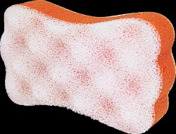 Губка для купания Бантик с массажным слоем