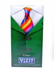 Презервативы, Vizit (Визит) 12 шт ароматизированные цветные