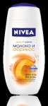 Крем-гель для душа, Nivea (Нивея) 250 мл арт. 80745 молоко и абрикос флакон