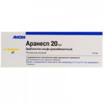 Аранесп, раствор для инъекций 40 мкг 0.4 мл 1 шт шприцы