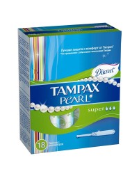 Тампоны Tampax Дискрит Перл супер с аппликатором 18 шт.