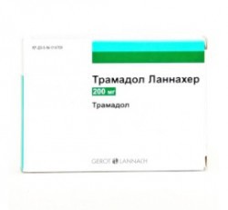 Трамадол Ланнахер, таблетки пролонгированного действия покрытые пленочной оболочкой 100 мг 10 шт