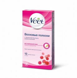 Восковые полоски для депиляции, Veet (Вит) №12 для нормальной кожи