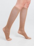 Гольфы компрессионные женские, Эласма р. 4 арт. С-501 1 класс компрессии на хлопковой основе бежевые